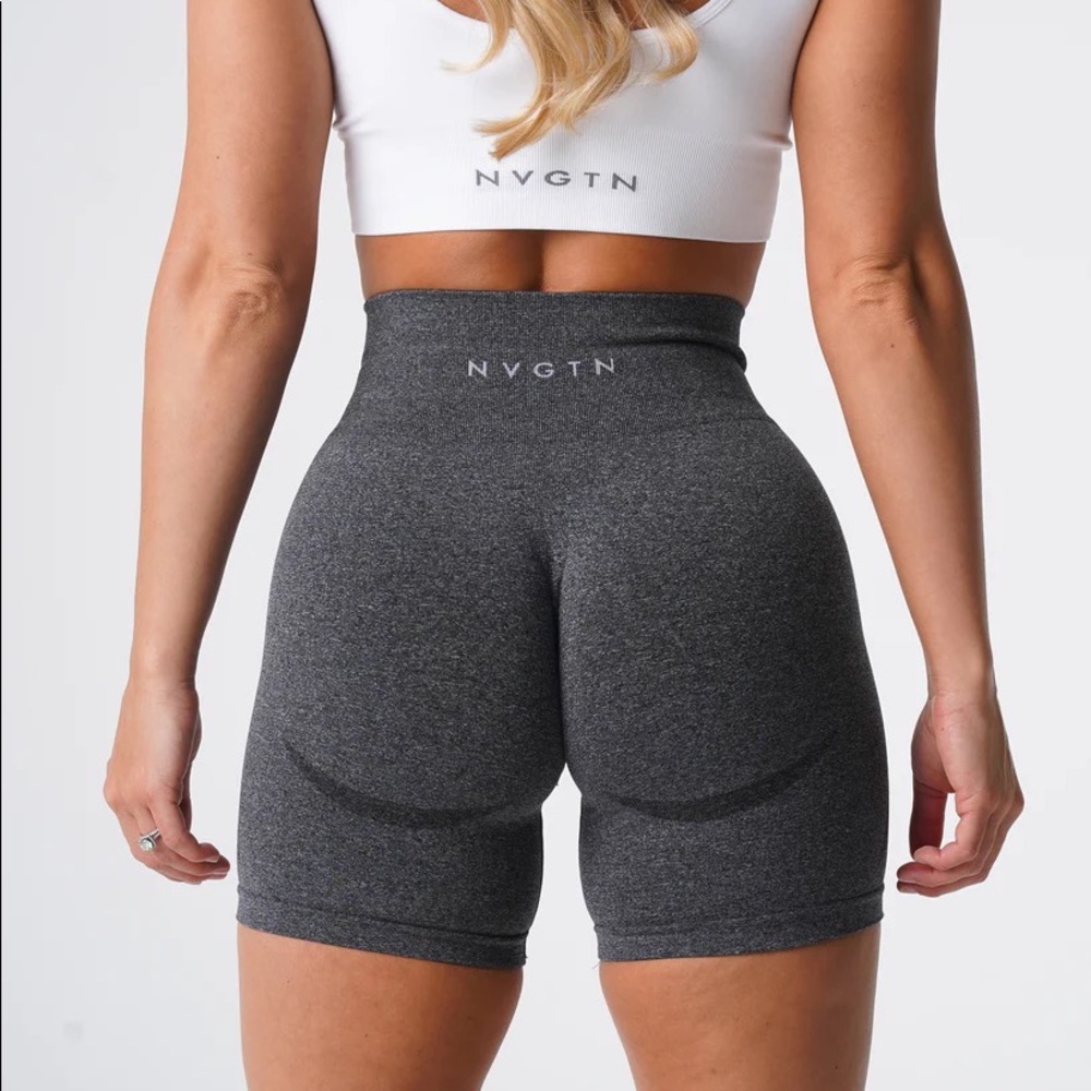 ***SOLD*** NVGTN Black Speckled Biker Shorts